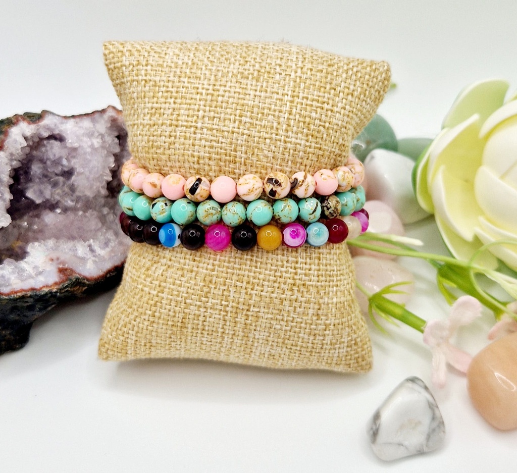 BRACELET ENFANT AGATE MULTICOLORE A