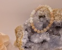 BRACELET BOULE 08MM PIERRE DE LUNE MULTICOLORE AA (TRIE)