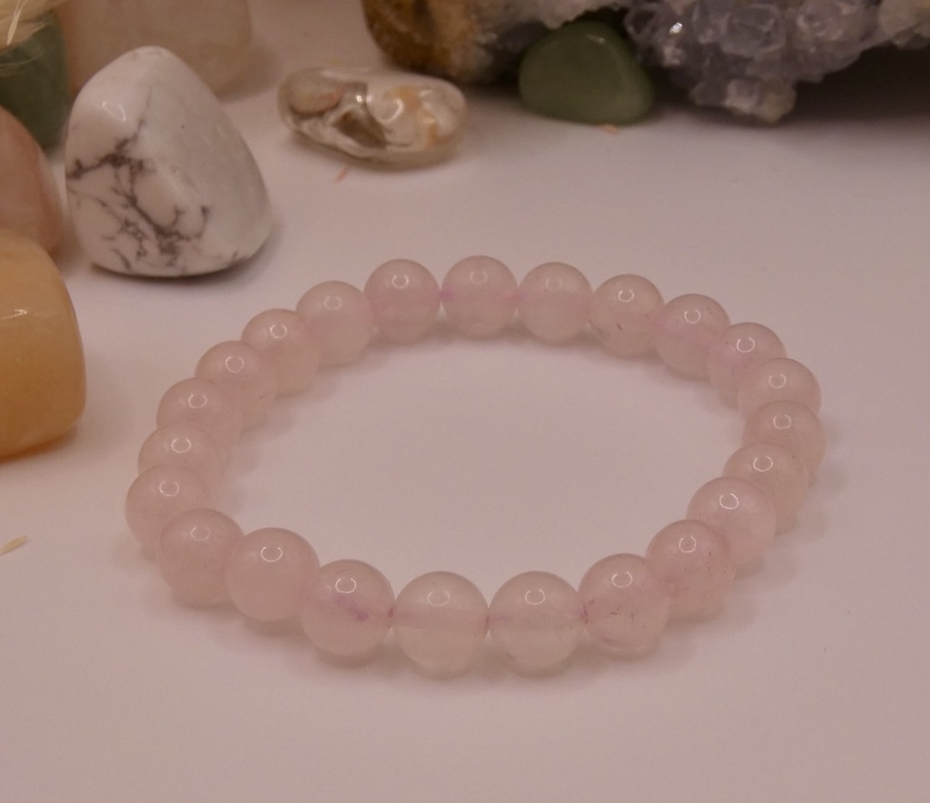 BRACELET QUARTZ BOULE 08MM