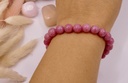 BRACELET BOULE 08MM RHODONITE BRESIL AA+