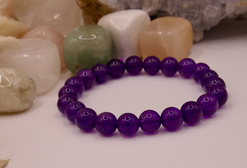 BRACELET " SAGESSE ET SERENITE" "AMETHYSTE