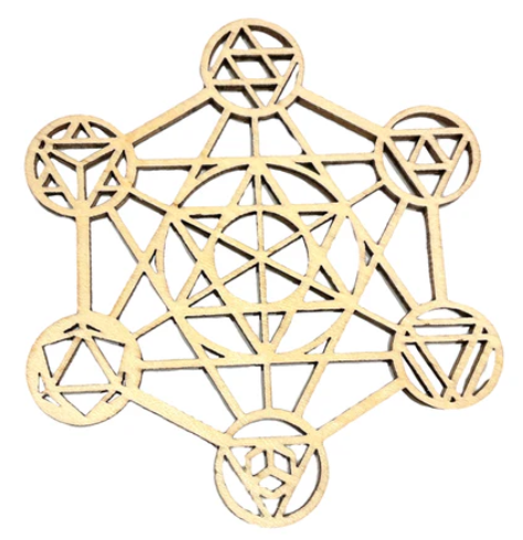 PLAQUE METATRON EN BOIS 10 CM