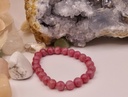 BRACELET BOULE 08MM RHODONITE BRESIL AA+